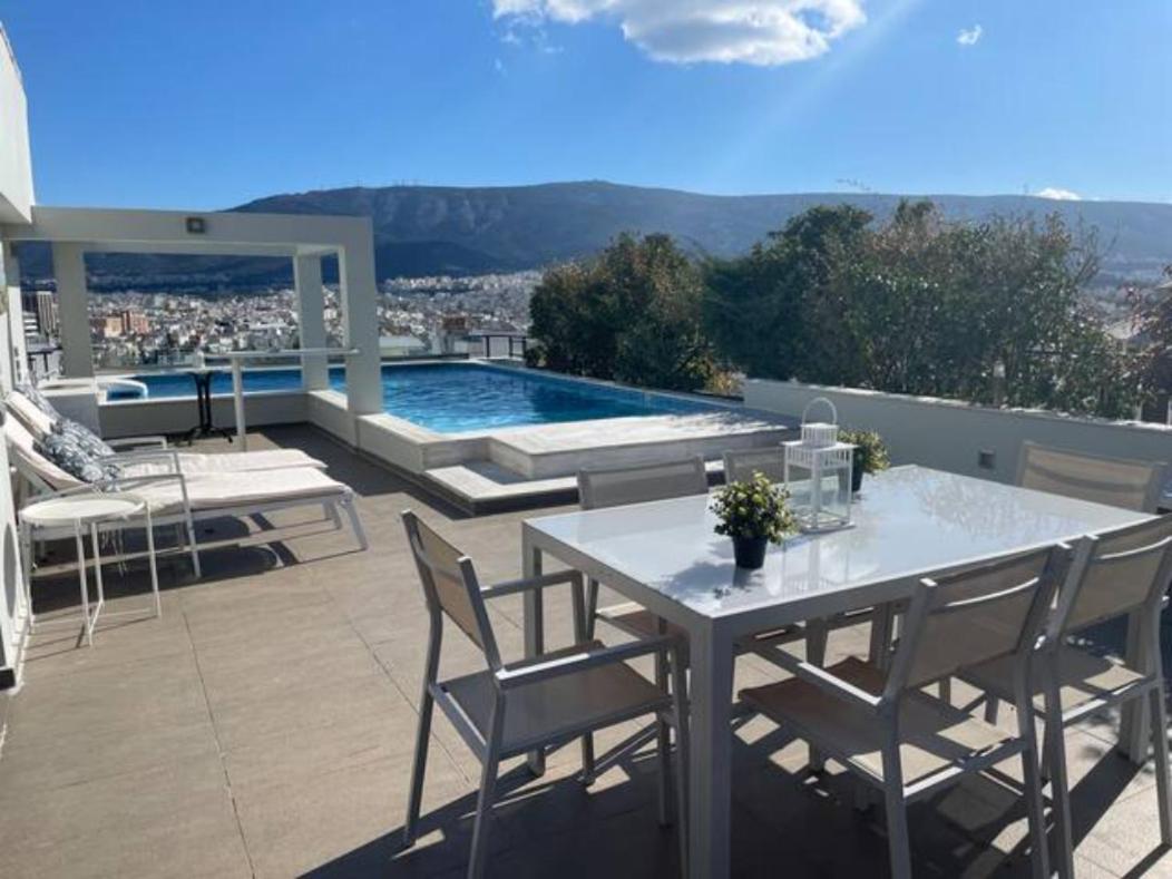 Athens Lycabettus Hill Penthouse, Private Roof Garden & Pool Apartment Екстериор снимка