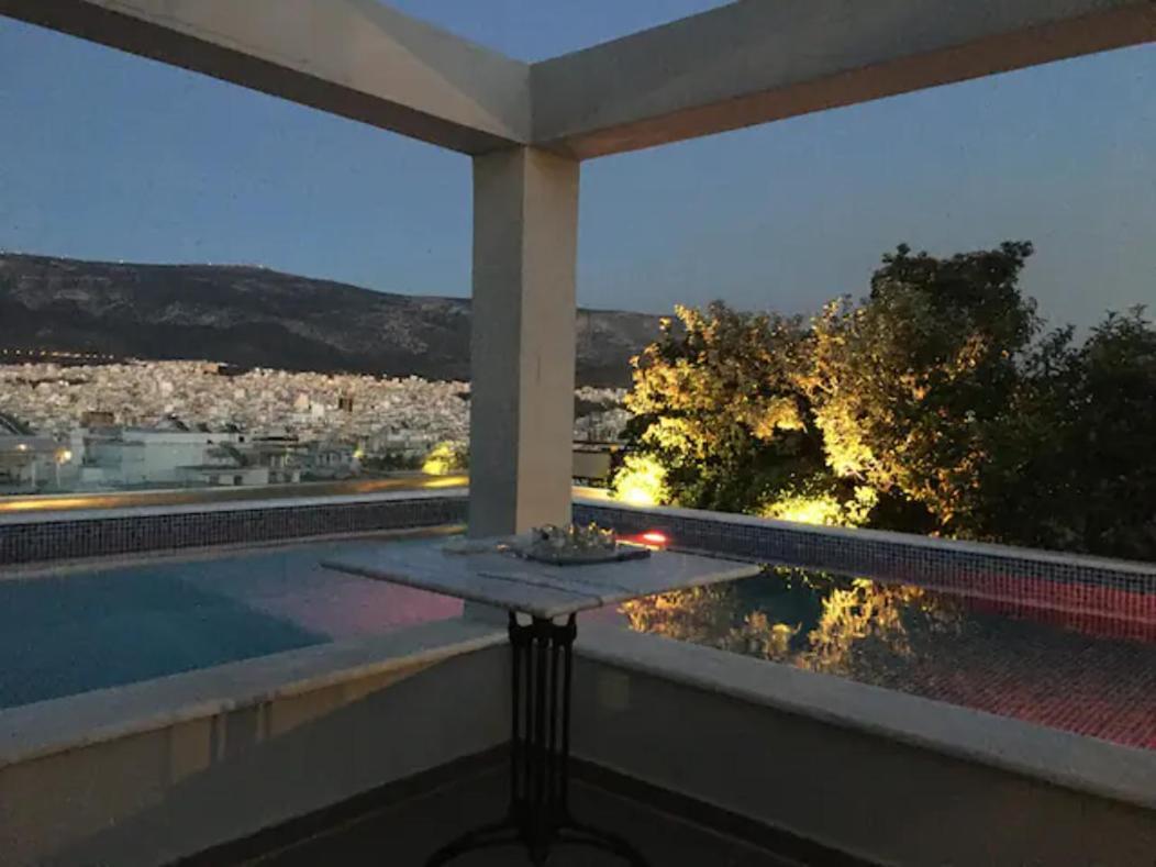 Athens Lycabettus Hill Penthouse, Private Roof Garden & Pool Apartment Екстериор снимка