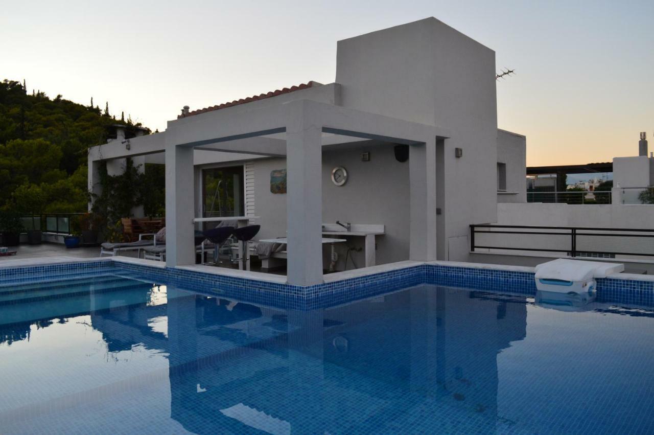 Athens Lycabettus Hill Penthouse, Private Roof Garden & Pool Apartment Екстериор снимка
